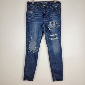 American Eagle Super Stretch X Hi-Rise Jeggings 16L